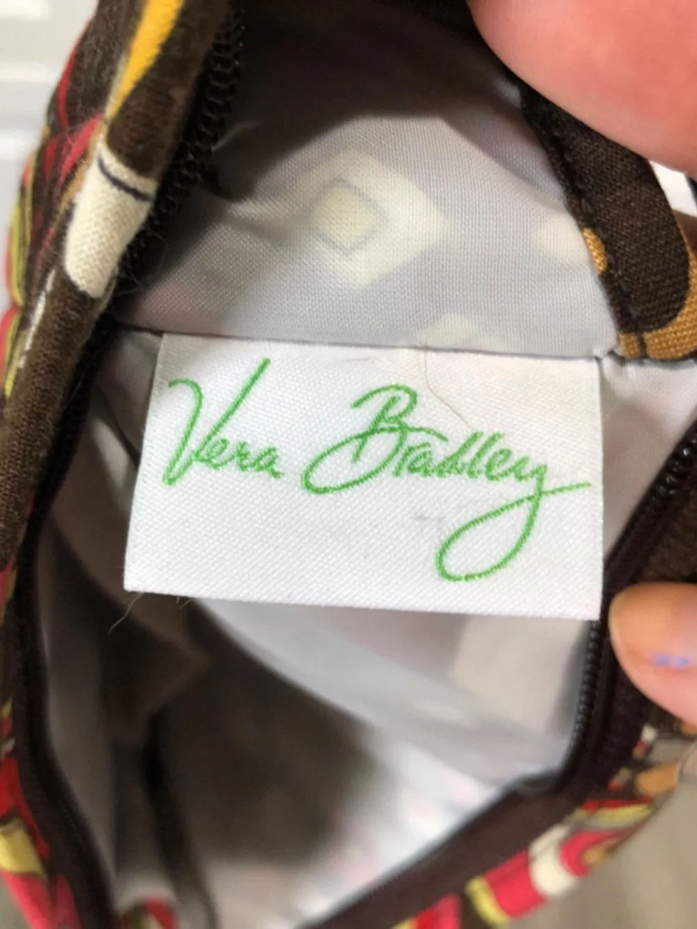 Vera Bradley Cosmetic Pouch / Brush & Pencil Case Puccini Pattern (Retired 2009)